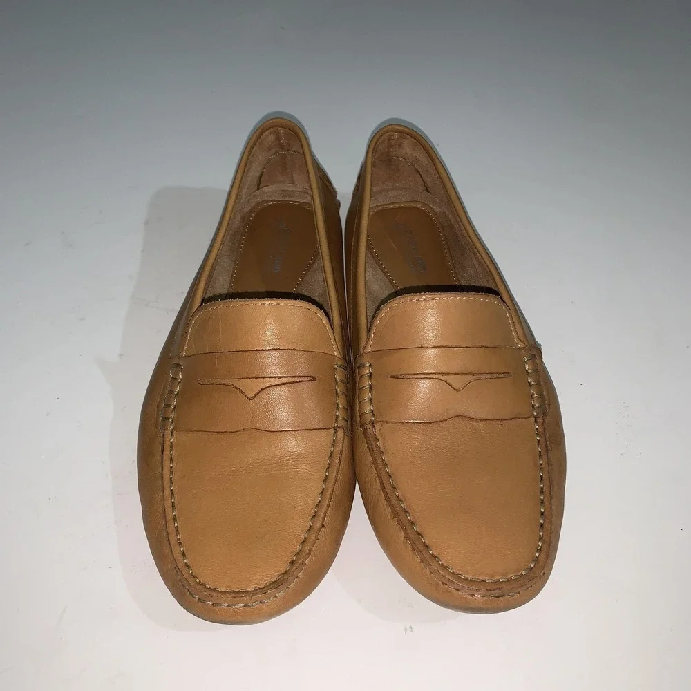Eastland Penny Loafer Shoes Womens 9 Brown Patricia Leather Driving Mocs